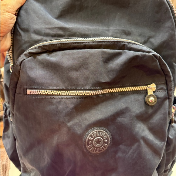 Kipling navy blue backpack - Picture 7 of 8